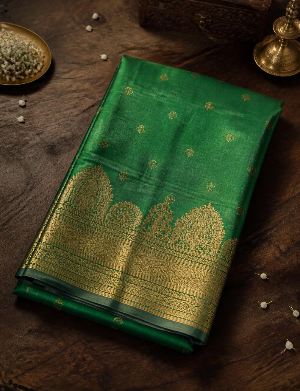 Chettinad Cotton — Bold checks and bright contrast borders from the Karaikudi belt.